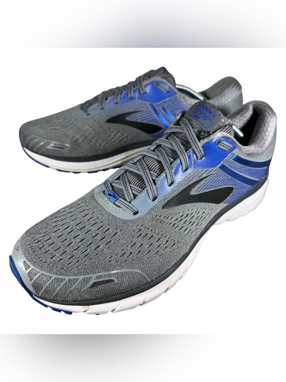 Brooks Adrenaline GTS 18 Men's Size 11.5 Running Shoes 1102711D015 Blue/Gray